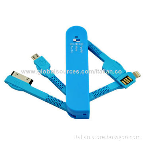 3-in-1 USB data and charging cable for iPhone and Samsung